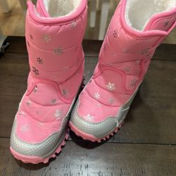 Pink Snow Boots Size 2