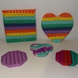 NEW Colorful Pop It Fidget Toy lot