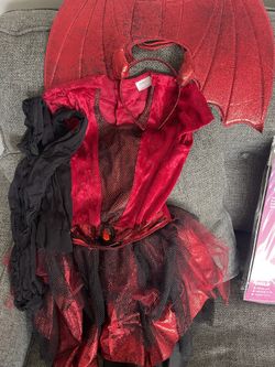 Halloween Devilish Cute Devil For Kids Girl Boy Size M 8-10