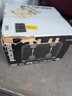 Proctor Silex 4 Slice Toaster Wide Slots - Black 24215PS NIB BEST DEAL