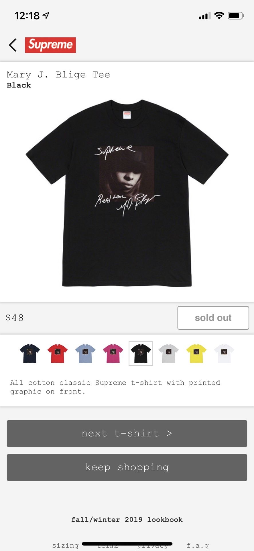 Supreme Mary j blige tee for Sale in Garden Grove, CA - OfferUp