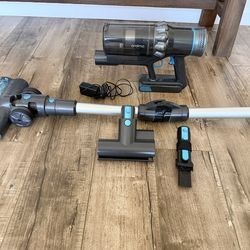 Hand held wireless vacuum