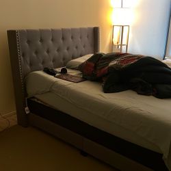 Queen Bed With Bed frame (Mattress Not Included)