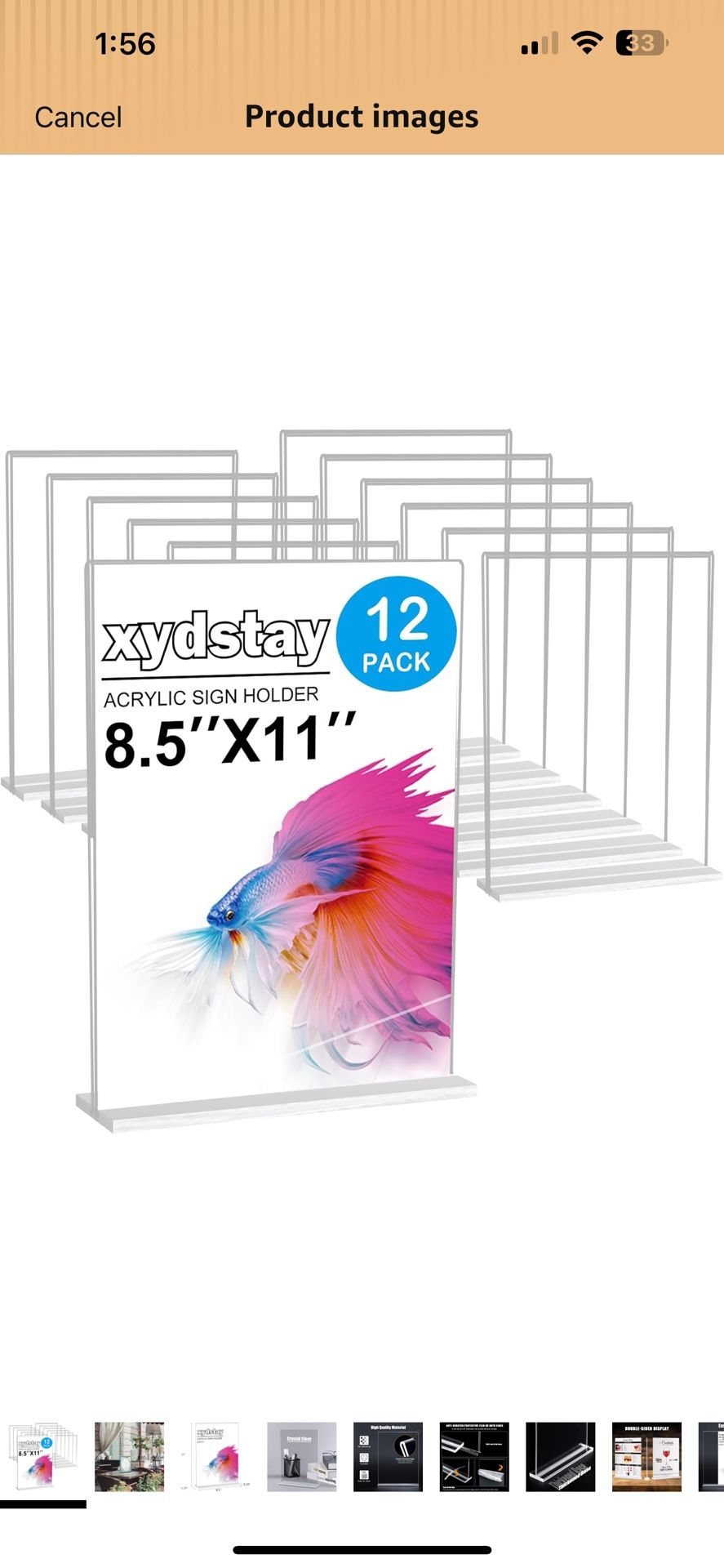 Acrylic Sign Holders