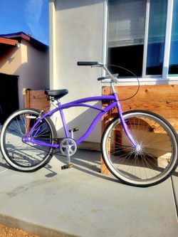 Purple beach cruiser