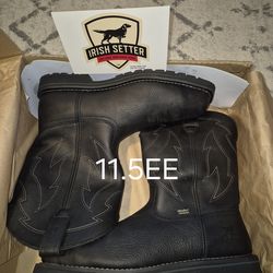 IRISH SETTER ULTRA DRY WATERPROOF COMPOSITE SQUARE STEEL TOE PULL-UP BOOTS