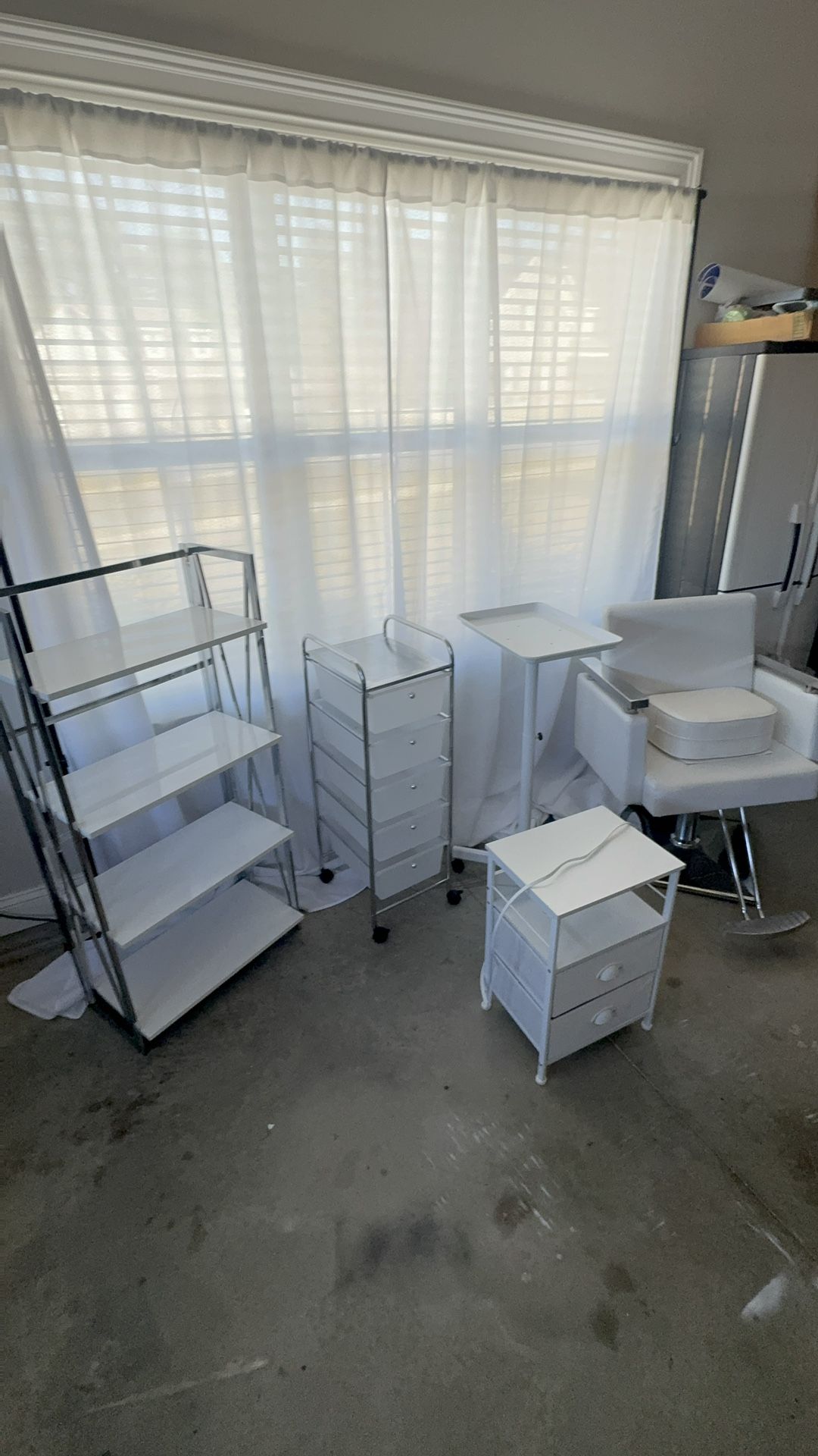 All White Salon Equipment