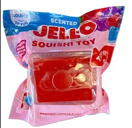 NEW Jell-O Scented Squishy Toy Red Fidget Sensory Stress Toy Limited NWT Gift
