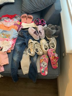 Girl clothes and shoes 5, 6 T