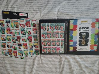 Panini 2026 world cup sticker collection + Hardcover Album + Update set + extra stickers
