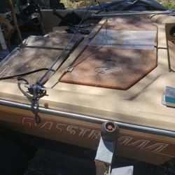 Glassstream Bass Boat. Good Condition. Runs  Just Needs New Gear Box. Selling For  Parents. Is Brown W/shinny Flecks , With Two Seat, Floor Redone