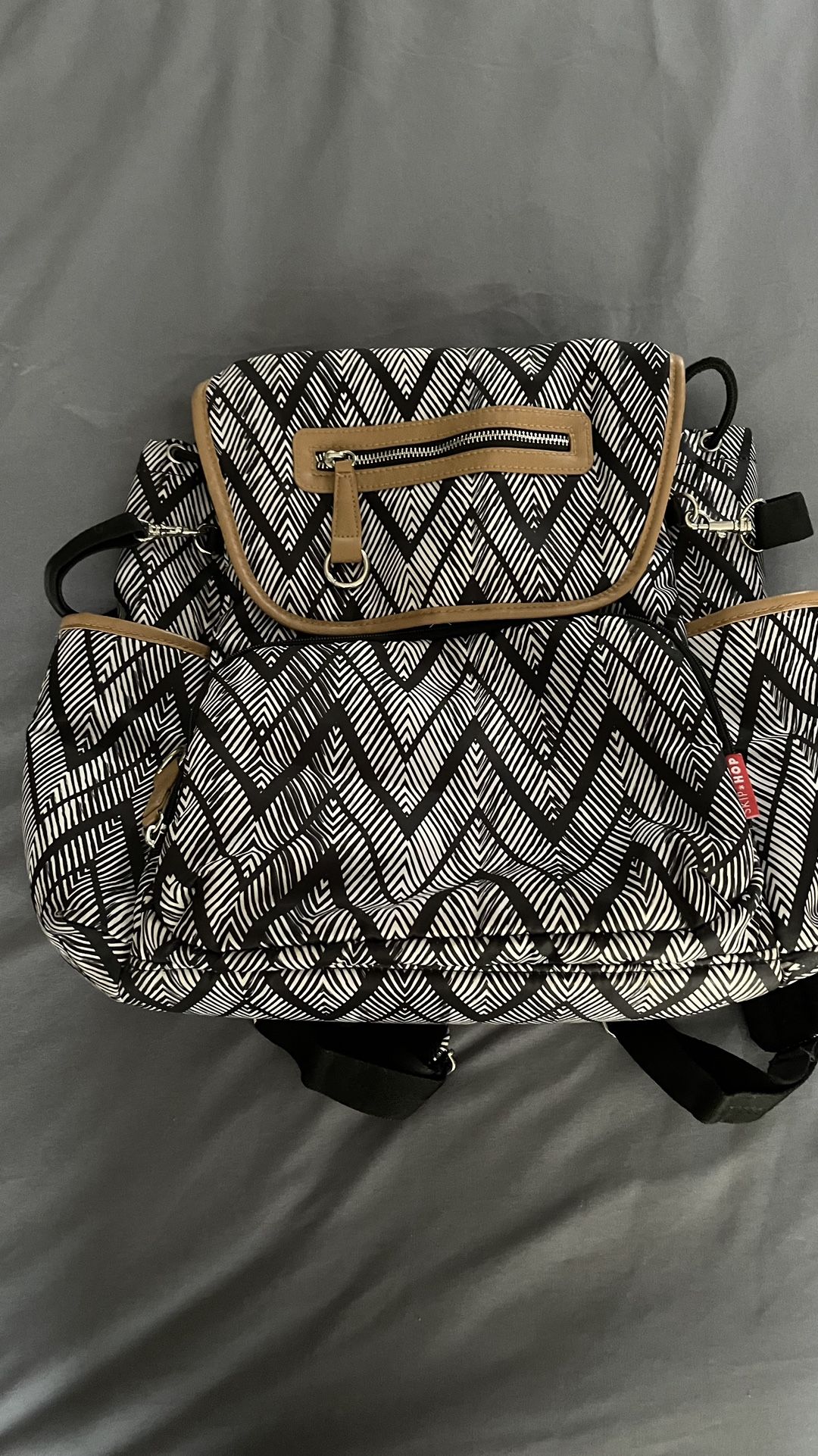 Skip Hop Diaper Bag - Black/white