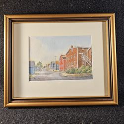 Vintage Original Watercolor By Artist Mary Brownless Signed & Personalized On Back!