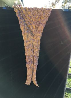 Mermaid tail blanket