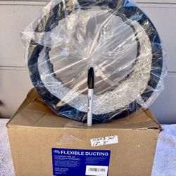 12"8 Ft Aluminum Ducting Flexible, Heavy-Duty Four-Layer Protection with 2 Duct Clamps, Dryer Vent Hose for Heating Cooling Ventilation Retails $31.99