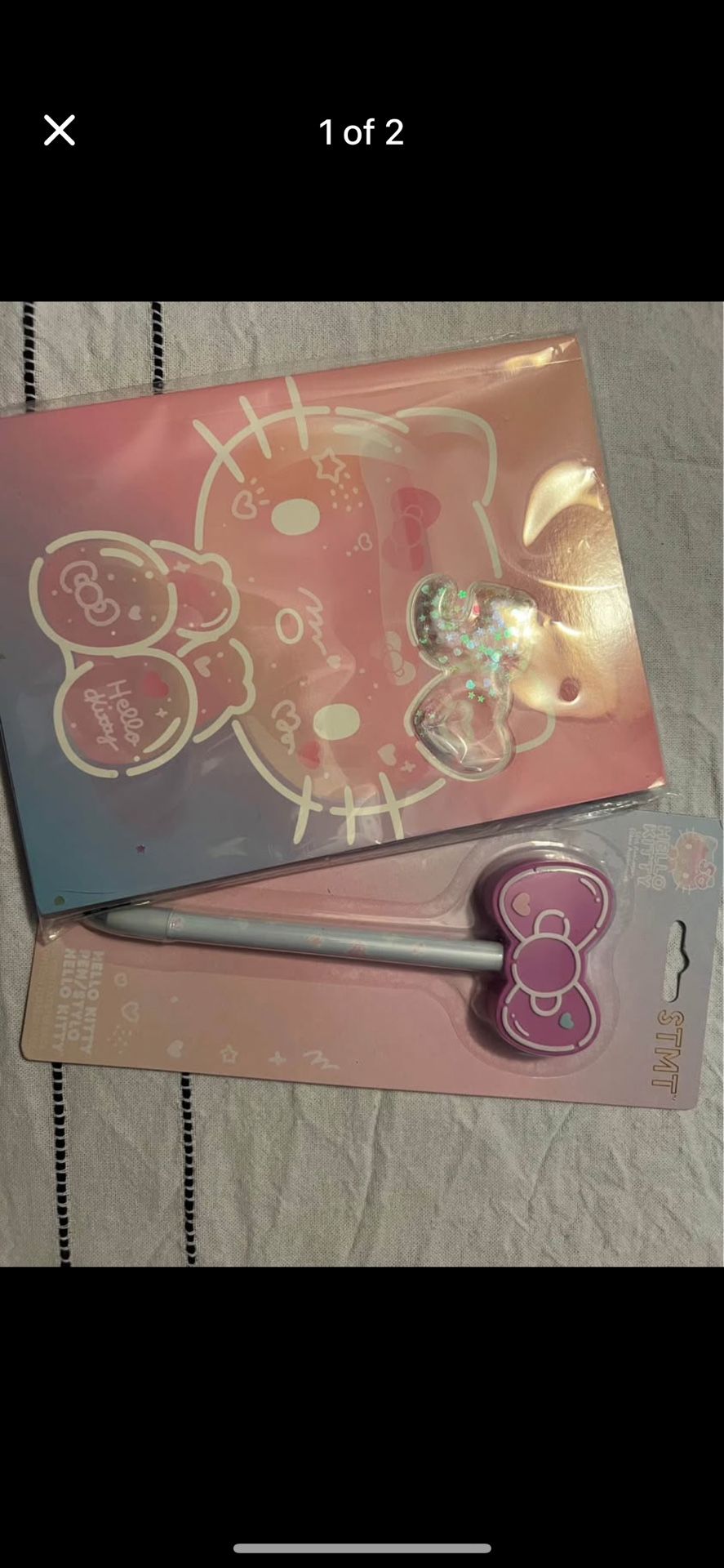 Hello Kitty Notebook And Pen