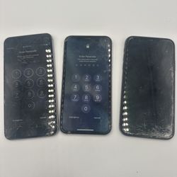 Lot of 3 iPhones – 6s / XR / 11  - For Parts – Cracked Screens
