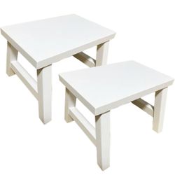 7.5” Wooden Step Stools (2pack)