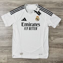 Adidas Real Madrid 2024/25 HOME AUTHENTIC JERSEY White IX8095 HEAT.RDY - Size M