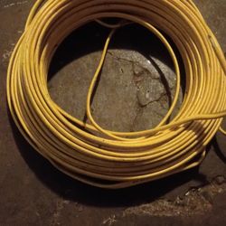 yellow PVC insulated electrical cable Roll