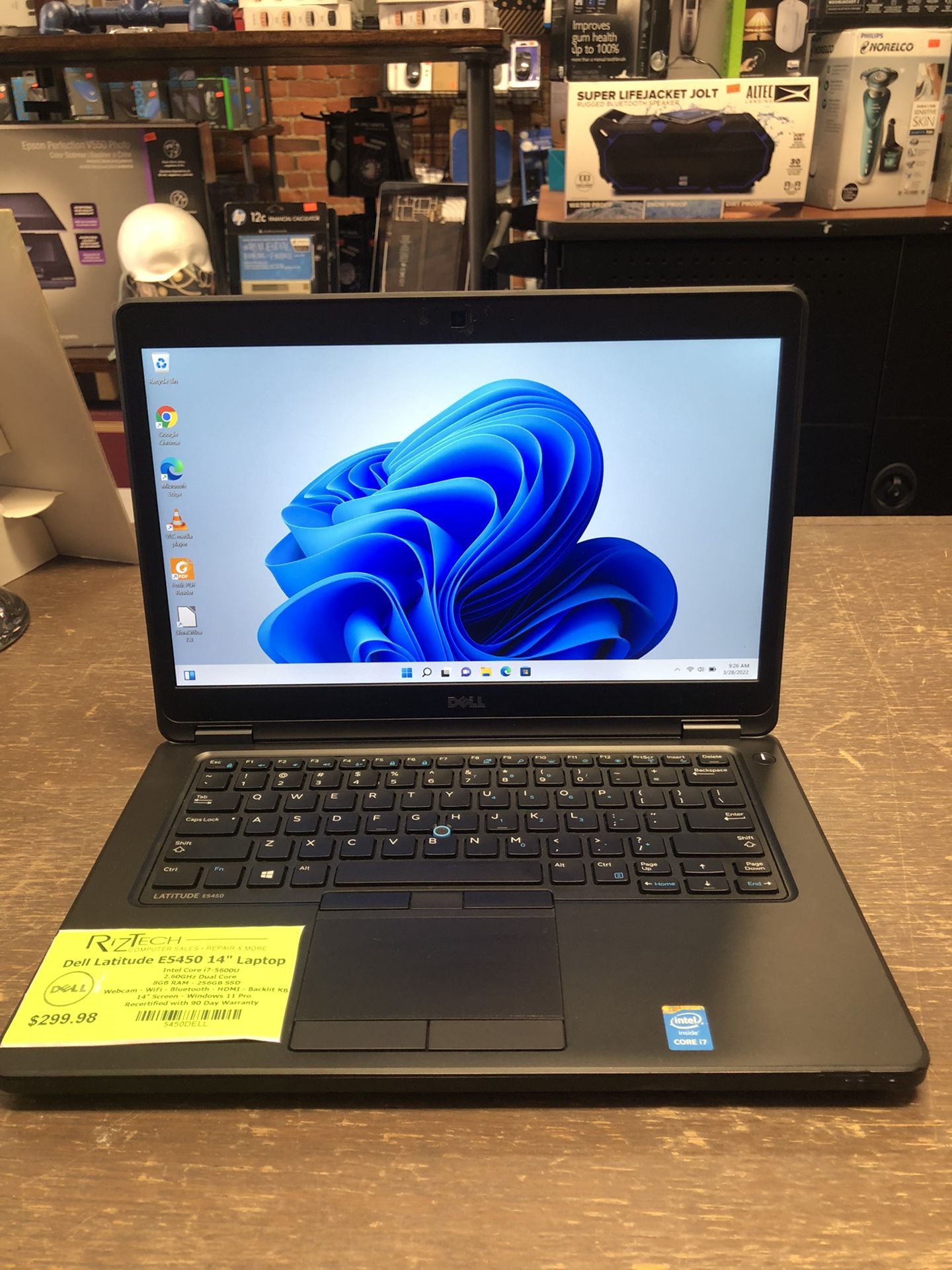 Dell Latitude E5450 Laptop 14” Windows 11 Pro i7 8GB RAM 256GB SAD Webcam WiFi HDMI Bluetooth