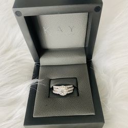 Tolkowsky Diamond Engagement Ring & Wedding Band Set