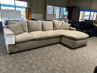Cloud taupe very comfy sectional