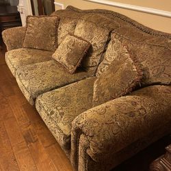 Sofa Set! Sofa, Armchair And Ottoman ! Nice!