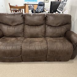 Leather Dual Recliner Sofa