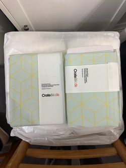 Brand new crate and barrel kids duvet cover and sham