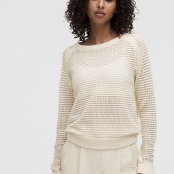 Lululemon Pointelle Sweater Sz XL