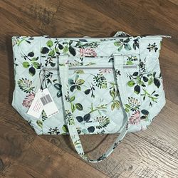 Vera Bradley Seawater Blooms Work Tote- NWT