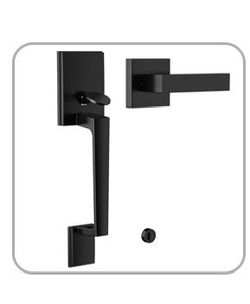 AEEKEL Black Front Door Handle No Lock ...