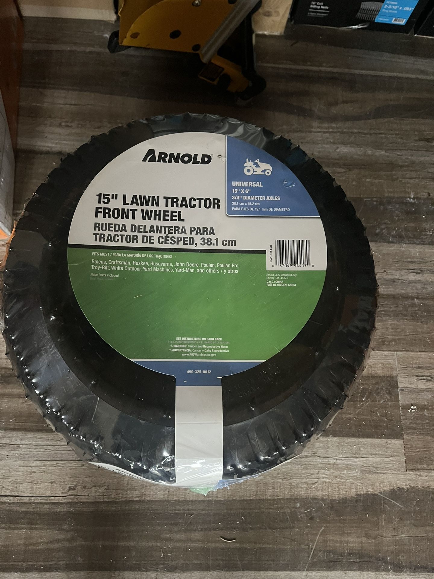 15-in x 6-in Front Tractor Tire