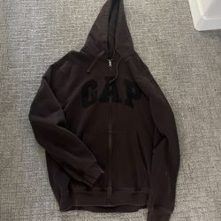 Brown & Black Gap Hoodie Large