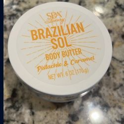 Spa Luxury Brazilian Sol Body Butter Pistachio & Caramel 6oz