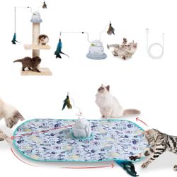 Interactive Rechargeable 4 in 1 Laser + Hide & Seek Cat Toy Like New with Box