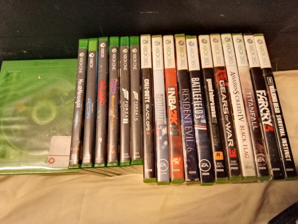 Xbox One And 360 Games