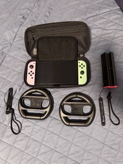 Nintendo Switch with Case and Accessories