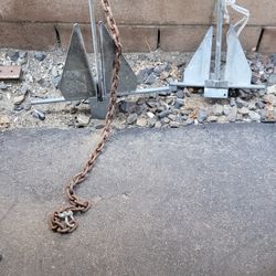 2 Danforth Style Anchors 1 -8lbs / 1-18 Lbs