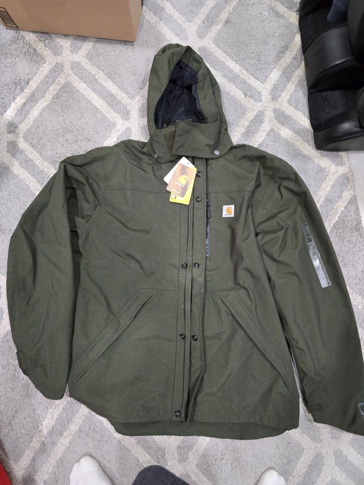 CARHARTT J162 SHORLINE JACKET HD RAIN JACKET