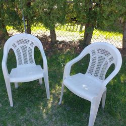 Pair Of Plastic Chairs