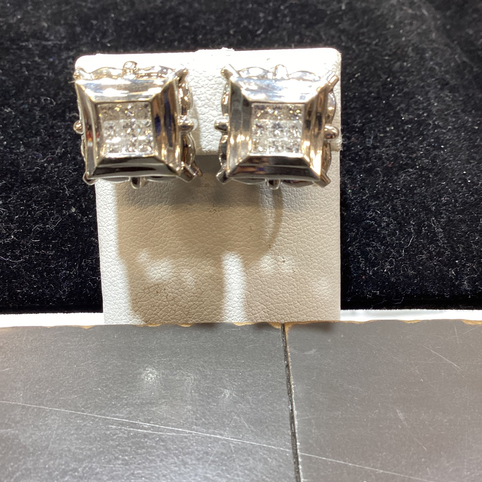 White Gold Diamond Earrings