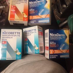 nicoret gum  and nicoderm patches