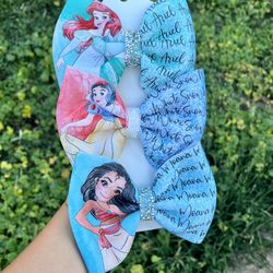 Princess Hair Bows/ Fabric Bows