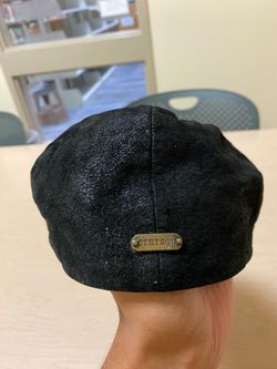 Stetson Leather Newsboy Cap S/M