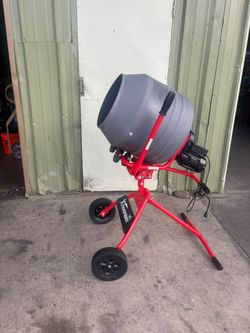 XtremepowerUS 4 Cu. Ft. Electric Cement Mixer, 1/2 HP 110V Portable Concrete Mixer with 110L Polyethylene Drum and 10" Wheels