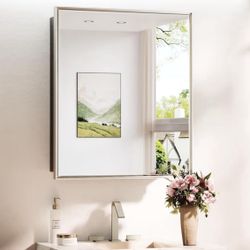 26x30 Recessed or Surface Mounted Medicine Cabinet Mirror