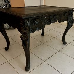 Antique 1890s Ornate Japanese Writing Table