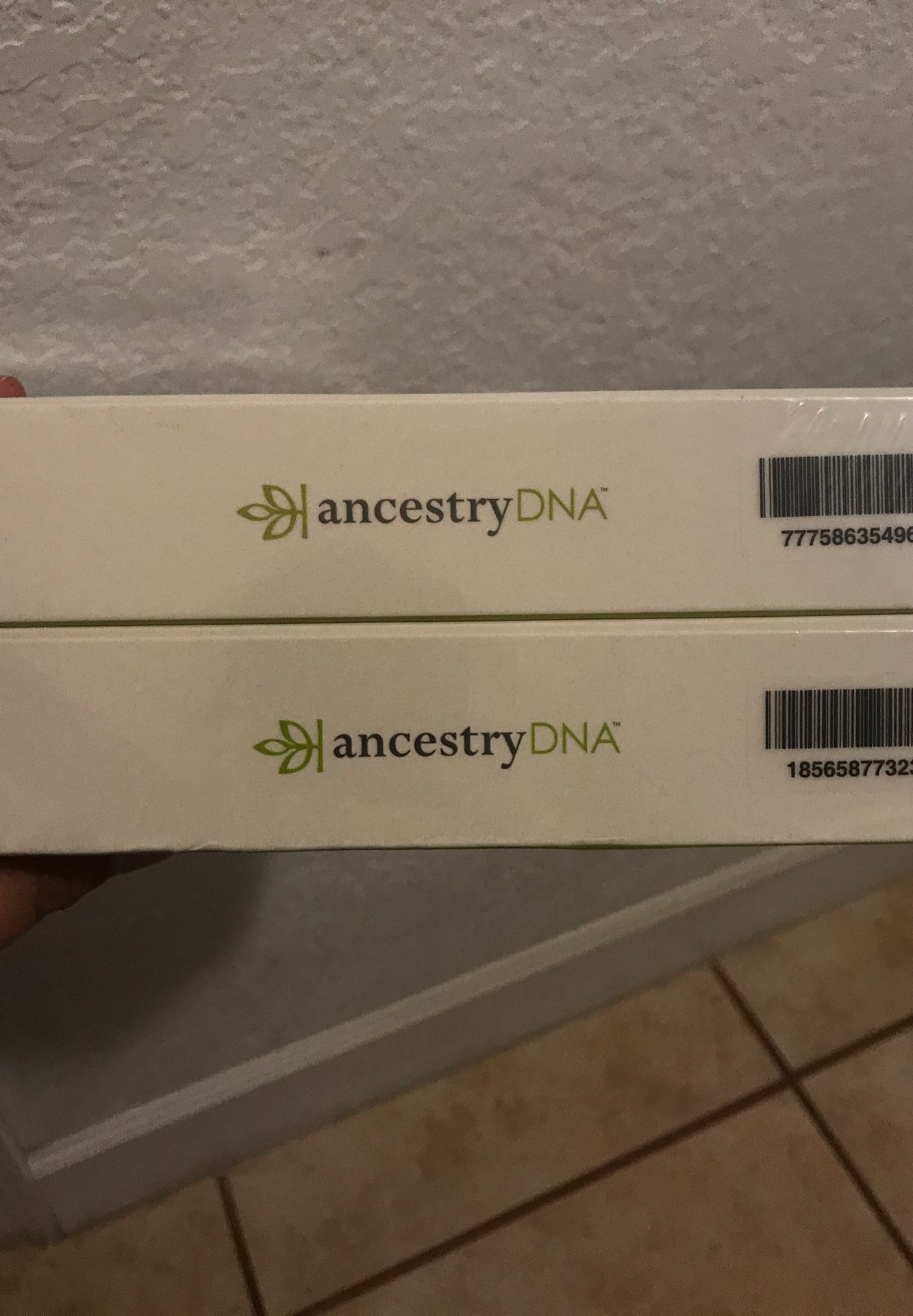 Two AncestryDNA kits! Brand new never opened